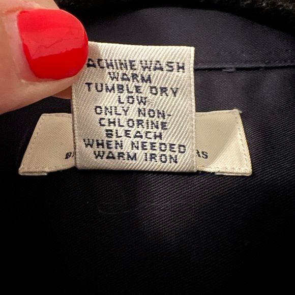 Brooks Brothers Dark Blue Short Sleeve Dress size 10 (M119) - Picture 3 of 5